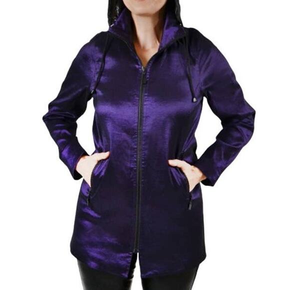 Mycra Pac NWOT Dani Rain Jacket Style 45145 Metallic Purple Size XS Sporty - Picture 1 of 9